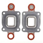 2 Exhaust Elbow Riser Dry Joint Gasket Full For Mercruiser Manifold 4 3 5 0 5 7