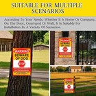 3 Pack Beware Of Dog Sign  8x12 Inches  Aluminum Metal  No Trespassing Sign
