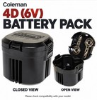 Coleman Cpx6 Battery Case Black 2059611p1 Genuine D Cell Holder Replacement Part