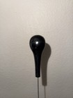 Lot Of 4 Antique Black Glass Wood Hatpin Hat Pin Mourning W hatpin Holder
