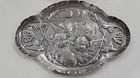 Antique  chorus Of Angels  - 58gr Sterling Silver Dish And Lidded Crystal Box