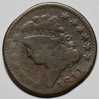 1811 Classic Head Half Cent  c-2  - Rim Damage - Us 1 2c Copper Coin