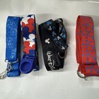 Disney Lot Of 4 Lanyards Great For Trading Pins  Id Badge  Keys