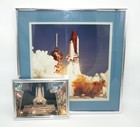 Nasa Space Shuttle Discovery Launch Framed   Matted Photo   Atlantis On The Pad