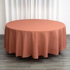 Terracotta 108  Round Polyester Tablecloth Wedding Reception Supplies Dinner