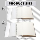 100 Pack Adjustable Clear Book Cover For Book With 9 25 X 15 8 5 X 15  Plastic W