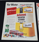  3  1948 1949 Warner Radiator Cleaner Print Ads Magazine Ads Cooling System