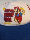 Rare  Vintage 1988 Super Mario Bros  Red  White    Blue Mesh Youth Trucker Hat