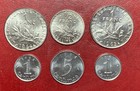 France 6 Uncirculated Coins 1964 And 1965