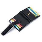 Women Small Genuine Leather Bifold Id Case Card Holder Slim Coin Purse Wallet
