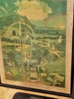 Original  Blank 1887  from Darkness To Light  Masonic Certificate Framed  Fair