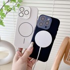 For Iphone 16 Pro Max 15 14 13 12 Magnetic Slim Phone Case W  Camera Lens Film