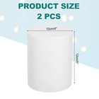 Round Foam Cake Dummy  4 x 5  White Fake Cake Circles Dummies  2pcs