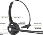 Trucker Headset Bluetooth 5 1 Wireless With Noise Cancelling Mic For Phones Pc