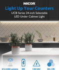 24    Led Direct Wire Under Cabinet Light - Dimmable Undercounter Led Lights For K