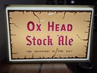 Vintage Ox Head Stock Ale Light-up Sign   Working