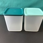 Tupperware Basic Bright Square Round Container 7 5 Cup Set Of 2 Sale New