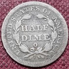 1848 O Seated Liberty Half Dime 5c Better Grade Vf  96035