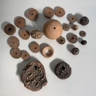 Wayne Chapman Studio Art Pottery Handmade Beads - Set Of 24
