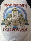 Vintage Iron Maiden Powerslave World Slavery Tour 1985 T-shirt White black