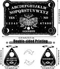 Black Ouija Wooden Board Game Spirit Hunt Planchette Accessories Games Supplies