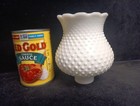 White Hobnail Milk Glass Lamp Shade 1-5 8  Fitter Scalloped 5 5 h