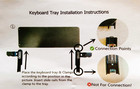 Desk Keyboard And Mouse Pull Out Tray With C Clamps New