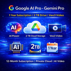 Google Gemini Ai Pro   12 Months Access  1 Year 