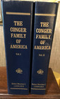 The Conger Family Of America  Authors Edition -2 Vols  By Maxine Crowell Leonard