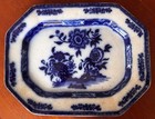Antique Podmore Walker   Co  Canton Flow Blue Ironstone 16    Serving Platter C 18