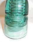 Aqua Blue Green Glass Insulator With H On Top H  G  Co 