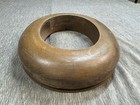 Antique Wood Hat Block Millinery Hatters Brim Mold Form 2 3 8 X 7 3 4 Display