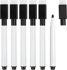 20pcs Black Magnetic Dry Erase Markers  Small Dry Erase Markers Fine Point Tip W