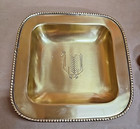 Jaypore Brass 7x7  Square Tray W  Four Brass Diya Cups  Kanok Collection