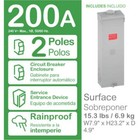Square D Boxes 23 39 hx7 64 w 200-amp 2-pole Outdoor Circuit Breaker Enclosure