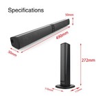 Portable Surround Sound Bar Bluetooth 2 Speaker In1 Subwoofer Tv Home Theater Yu