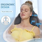 Bath Pillow Luxury Soft 4d Mesh 6suction Cups Head Neck Tub Accessory Women Grey