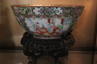 19thc Antique Chinese Export Porcelain  Large Famille Rose Medallion Bowl