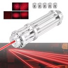 650nm Red Laser Pointer Pen Visible Beam Dot Light  5 Head Caps Usa
