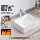 Ceramic Vessel Sink 16  X 12  Bathroom Vanity Bowl Countertop White Rectangle