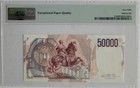 1984 Italy 50000 Lire Banca D italia Pick  113b Pmg 68