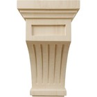 Ekena Millwork Corbel 5 5 x5 5 x10 rubberwood Fluted Glue nail Heavy Duty Indoor