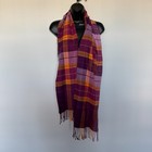 100  Cashmere Scarf Plaid Made In Scotland Soft Fringe Winter Luxury Cabincore