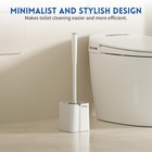 Toilet Brush And Holder Set  Silicone Toilet Bowl Brush  Bathroom Accessories   