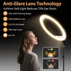 22 Inch 3 Color 50w Round Ring Light For Video   Photo 2700k - 7000k