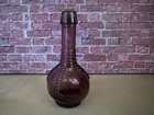 Vintage Wheaton Glass Ball And Claw Bitters Mini W Cork Bottle Amethyst Purple