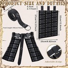 Sanwuta 5 Pcs Renaissance Accessories Men Medieval Costume Viking Black 