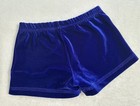 Gk Elite Shorts Leotard Gymnastics Mini Bar Velour Cheer Bodysuit Dance Sz  Cl