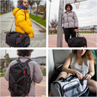 35l Gym Duffel Bag For Men   Women     Water-resistant Travel   Workout Bag Grey