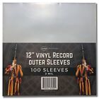 100 Clear Lp Outer Sleeves 3 Mil High Quality Vinyl Record Album Covers